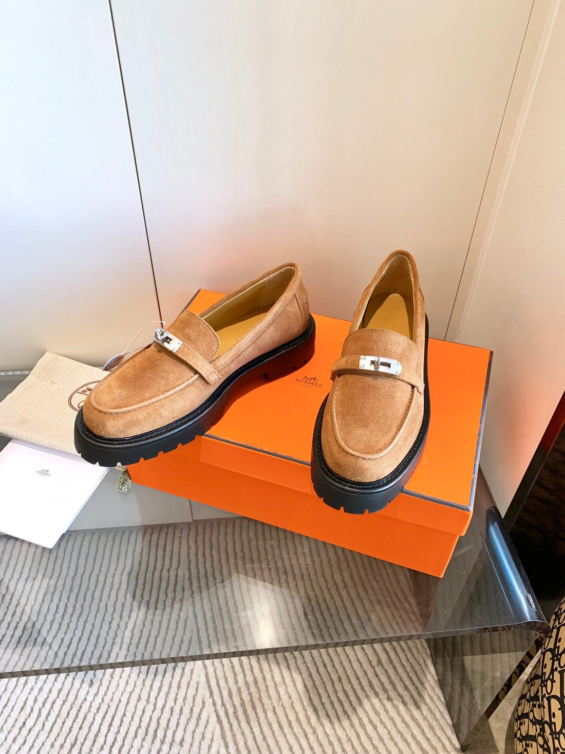 Hm Icone Loafer Caramel Suede 963168