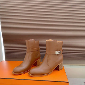 Hm Frenchie 50 Ankle Boot Chocolate Cowhide 464340