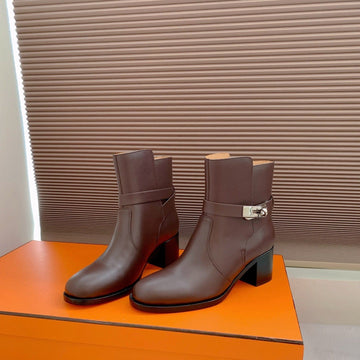 Hm Frenchie 50 Ankle Boot Dark Brown Cowhide 464342