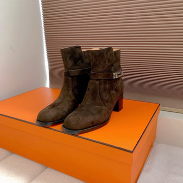 Hm Frenchie 50 Ankle Boot Dark Brown Suede 464344