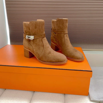 Hm Frenchie 50 Ankle Boot Brown Suede 464345