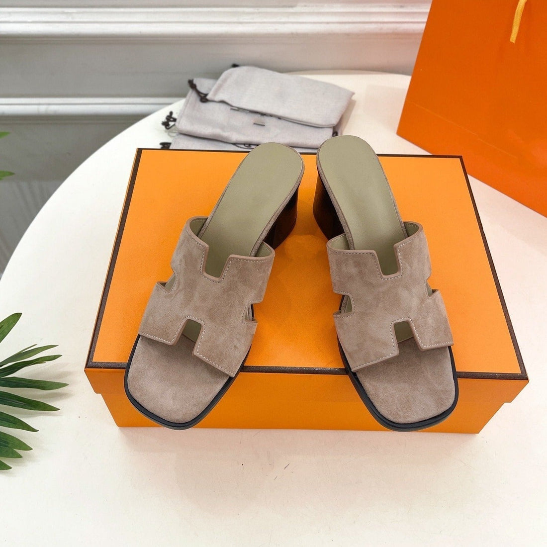 Helia 60 Sandal Light Brown Suede