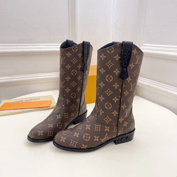 LV Rider Boot 30MM Dark Brown Monogram Calfskin