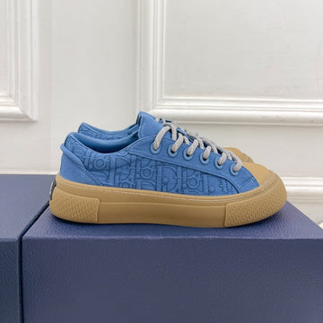 CD B33 Sneaker 30MM In Blue Monogram Denim Fabric 988199