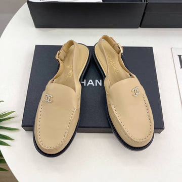 CC 25S Slingback Loafer Beige Calfskin