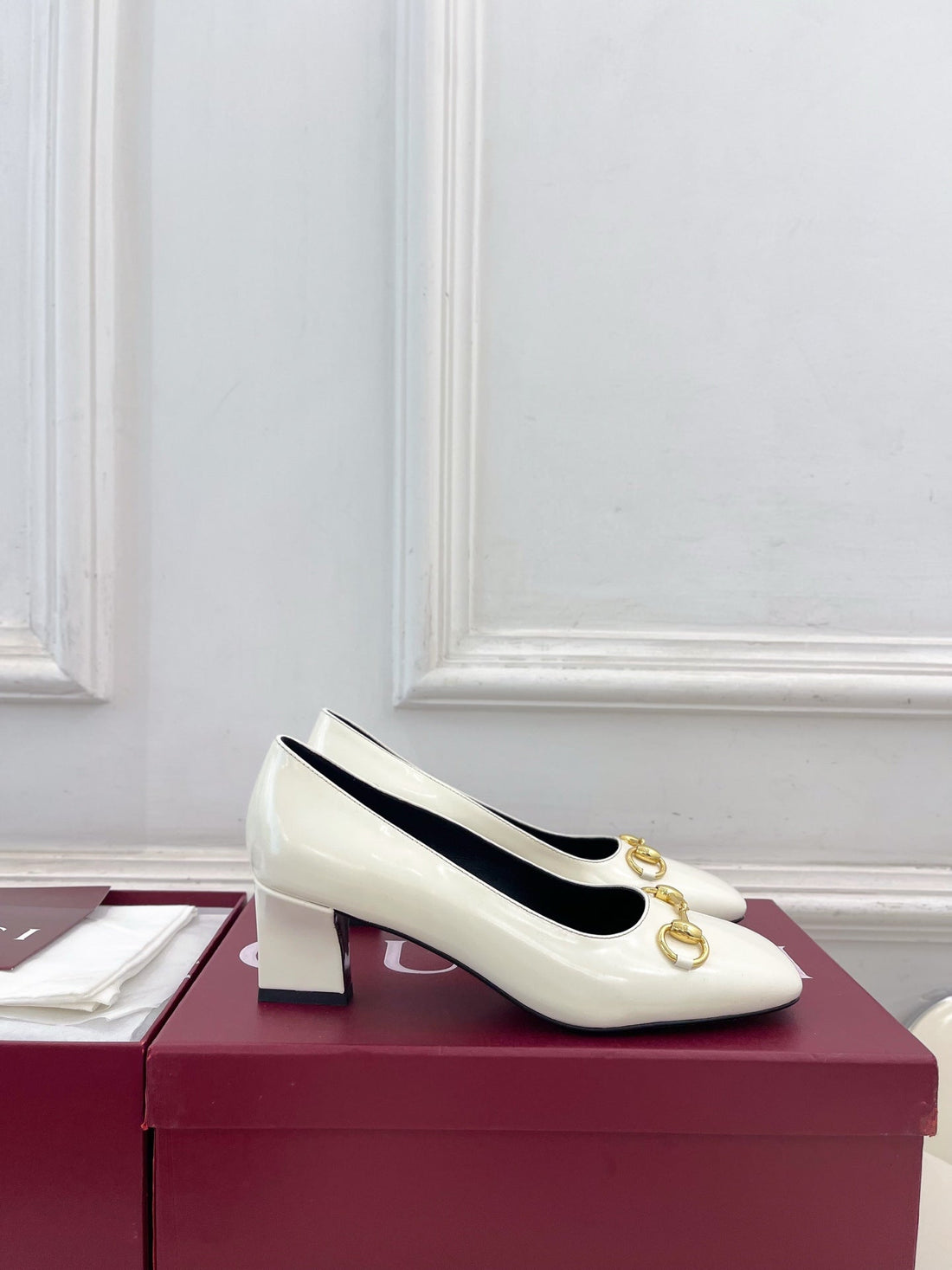 GG 26S Signora Pump 5.5cm White Leather 640311