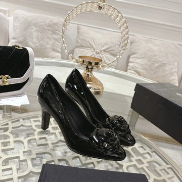 CC 26S High Heels Pump 85 Black Patent Leather 627005