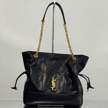 YSL Small Tote Bag 29 Black Caflskin