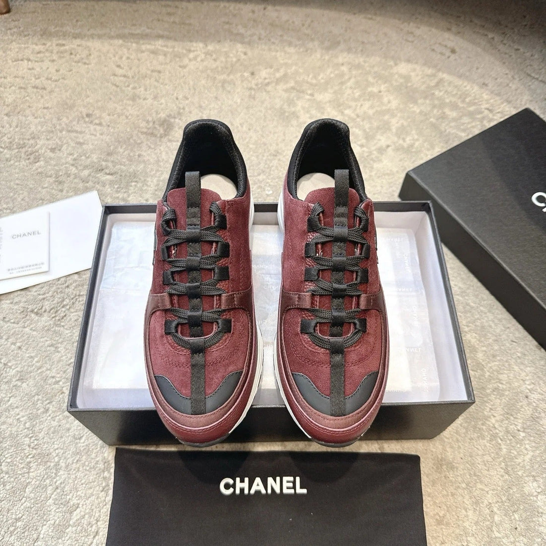CC 26S Sneaker Burgundy Suede 647431