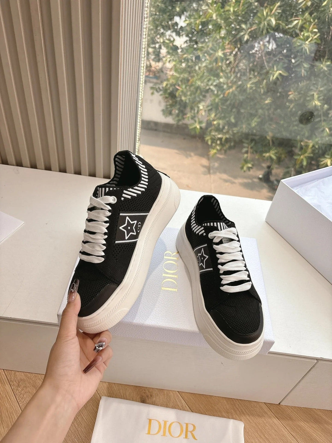 CD 26S Sneaker 45 Black Canvas Cowhide 648333