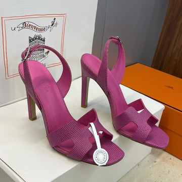 Hm 26SS High Heel Sandals 105 Purple Cowhide 607112
