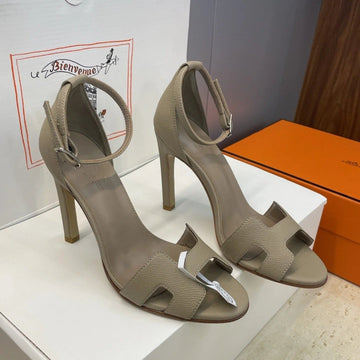 Hm 26SS High Heel Sandals 105 Taupe Cowhide 607127
