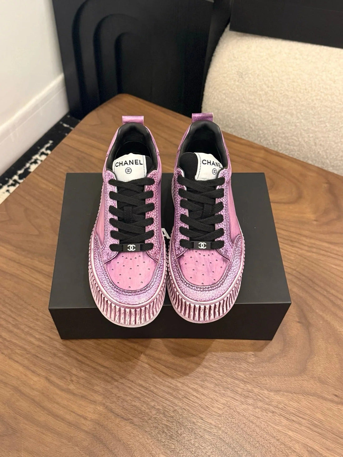 CC 26S Casual Sneaker Light Purple Leather 183614