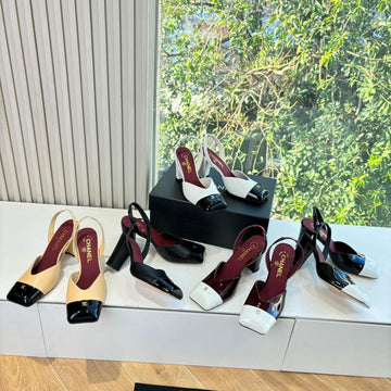CC SS26 Slingback 9CM Patent Leather