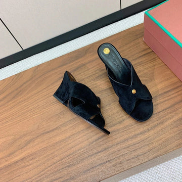 High Heels 85 Mm In Black Suede