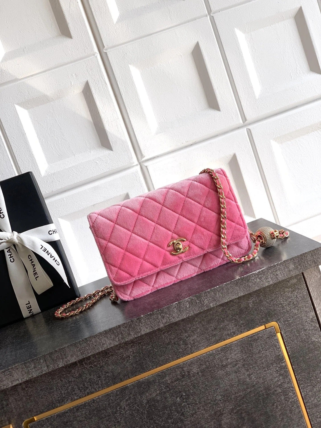 Chanel 2026 Woc Bag 20CM Velvet Leather 331109