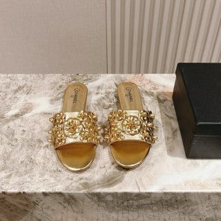 CC 26S Floral Slippers Sheepskin 658459