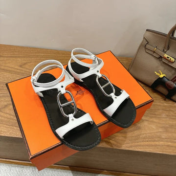 Hm 26SS Sandals Black White Leather 638532