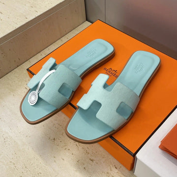 Hm 26SS Oran Sandals Light Sky Blue Calfskin 607233