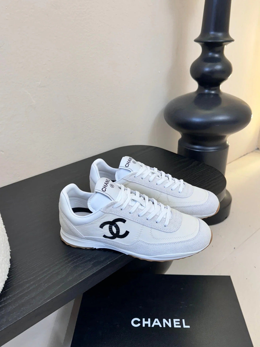 CC 26S Platform Sneakers White Sheepskin 627225