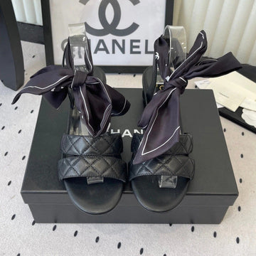 CC 26S Sandals 55 Black Sheepskin 650080