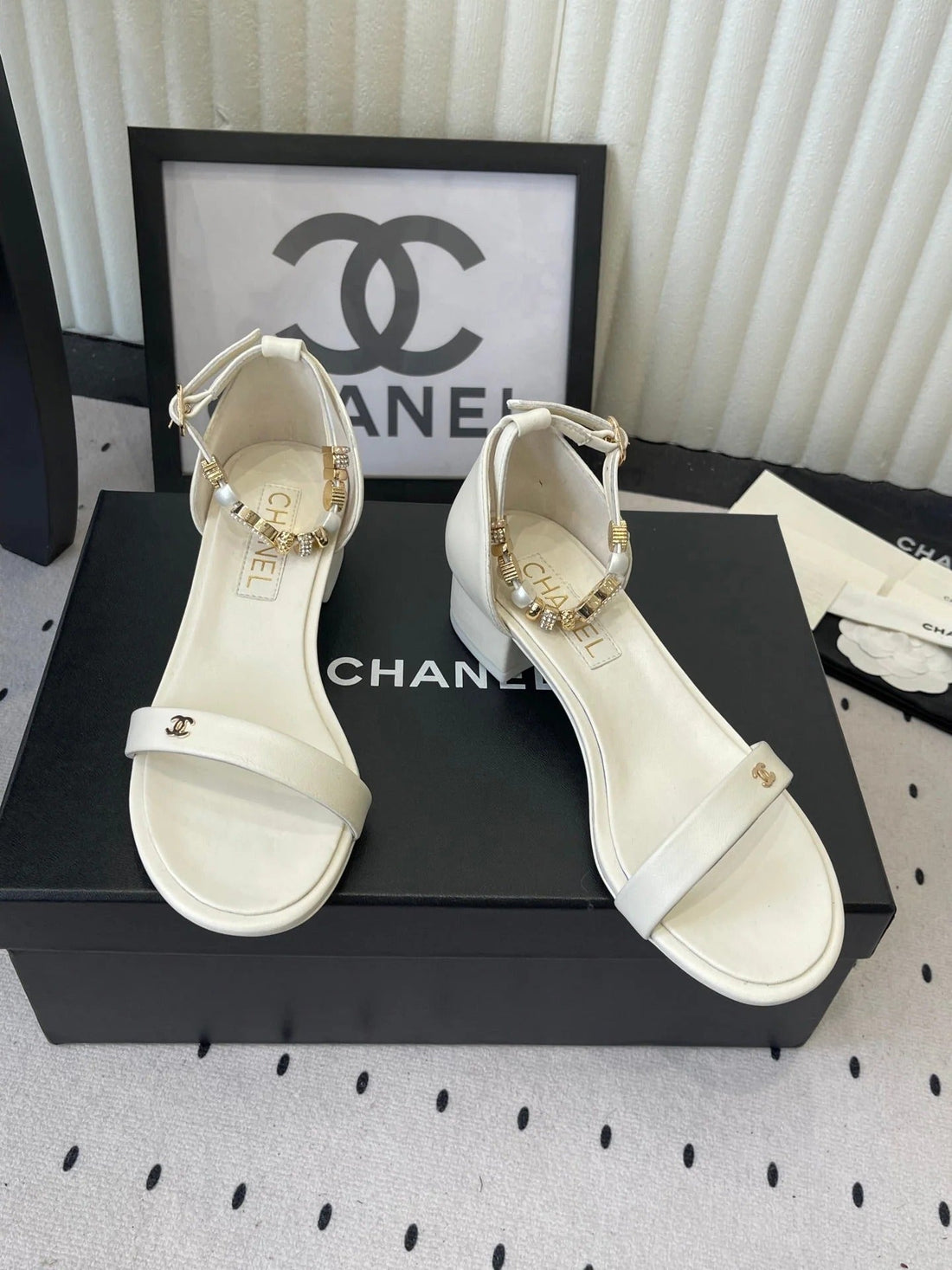 CC 26S Sandals 35 White Sheepskin 650105
