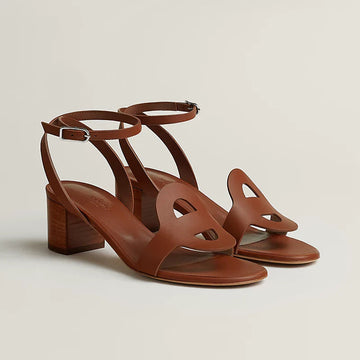 Hm Juliette 60 Sandal In Brown Lambskin 106181