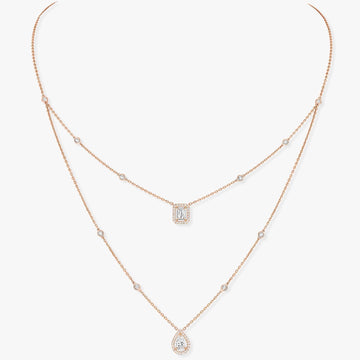 My Twin 2 Row Diamond Necklace