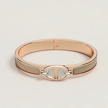 Clic Chaine Pink Gold Bracelet