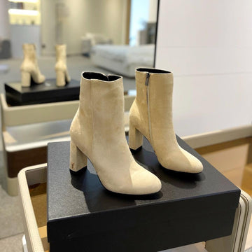 Sl Honoré Booties Flax Suede