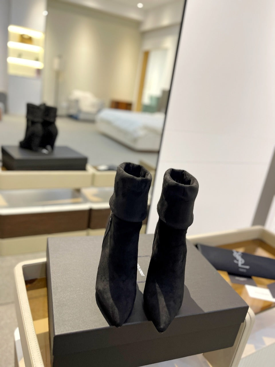 Sl Niki Booties Black Suede