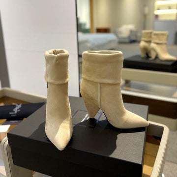 Sl Niki Booties Flax Suede