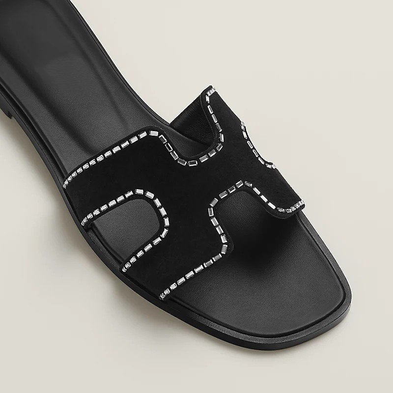 0RAN Sandal Noir White