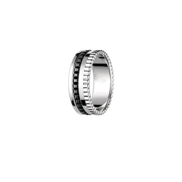 Quatre Black Edition Small Silver Ring