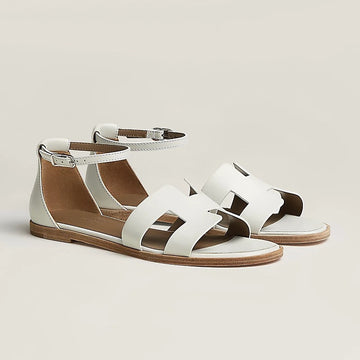 Santorini Sandal White Calfskin