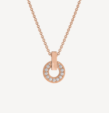 Gari Necklace Pink Gold Diamond