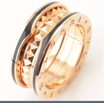 Zero 1 Gold Black Ceramic Ring