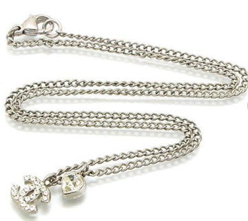 Double C Heart Diamond Necklace