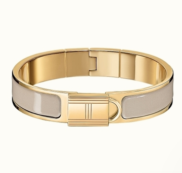 H Lock Brown Bracelet 12MM