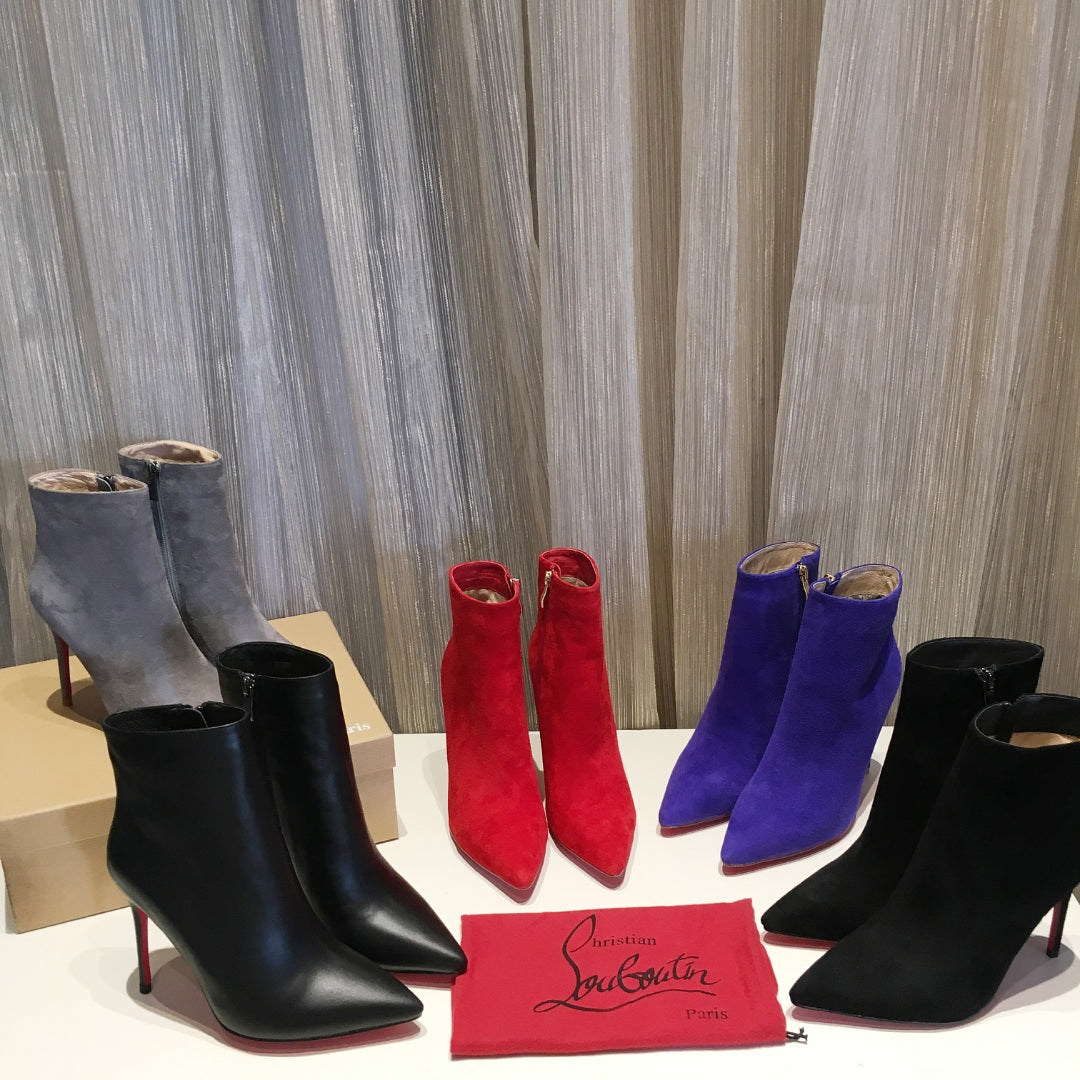 Cl So Kate Booty Ankle Boots 100MM Suede Elektra