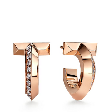 T1 Hoop Diamond Earrings