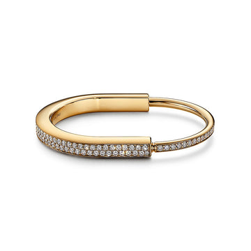 Lock Bracelet Diamond Paved