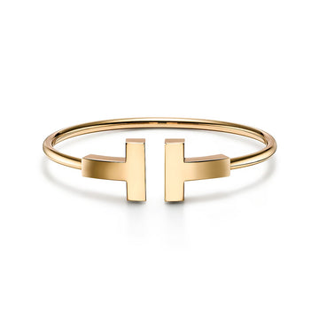 T Wide Wire Bracelet