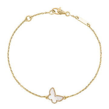 Butterfly Dark Mop Gold Bracelet