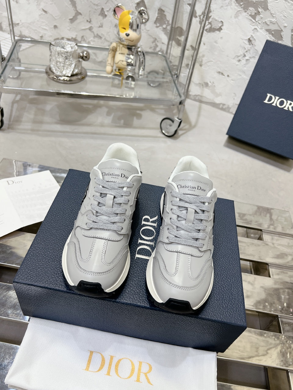 C'est Dior Sneaker 35MM Grey Cowhide