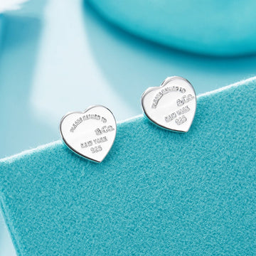 Return To Tif Love Silver Earrings
