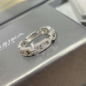 Move Link Paved Diamond Ring