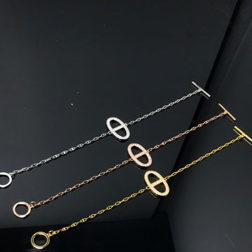 Hm Small Pig Nose Diamond Bracelet