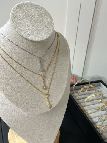 Serpent Boheme Water Drop Diamond Necklace