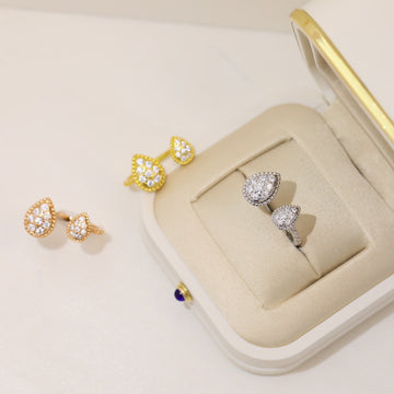 Boheme 2 Motifs Diamonds Ring